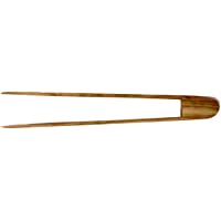 Bagusto - Alicates de madera de olivo para ensalada - hechos a mano en Mallorca - 30x5 cm
